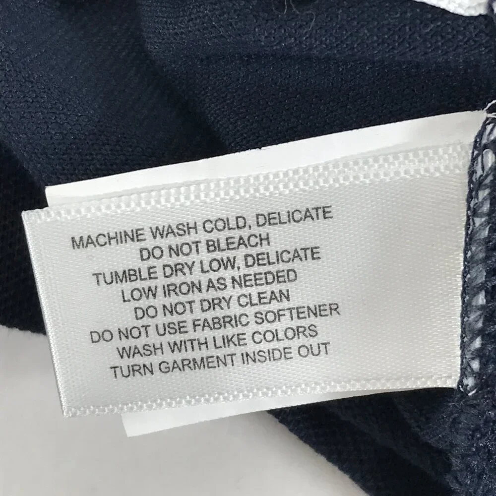 Cutter & Buck Long Sleeve Polo Shirt Men's Large Tall Navy Blue Performance Golf - Picture 10 of 10